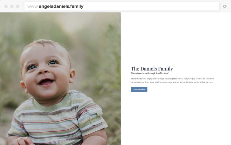 Angela's One-Page Website